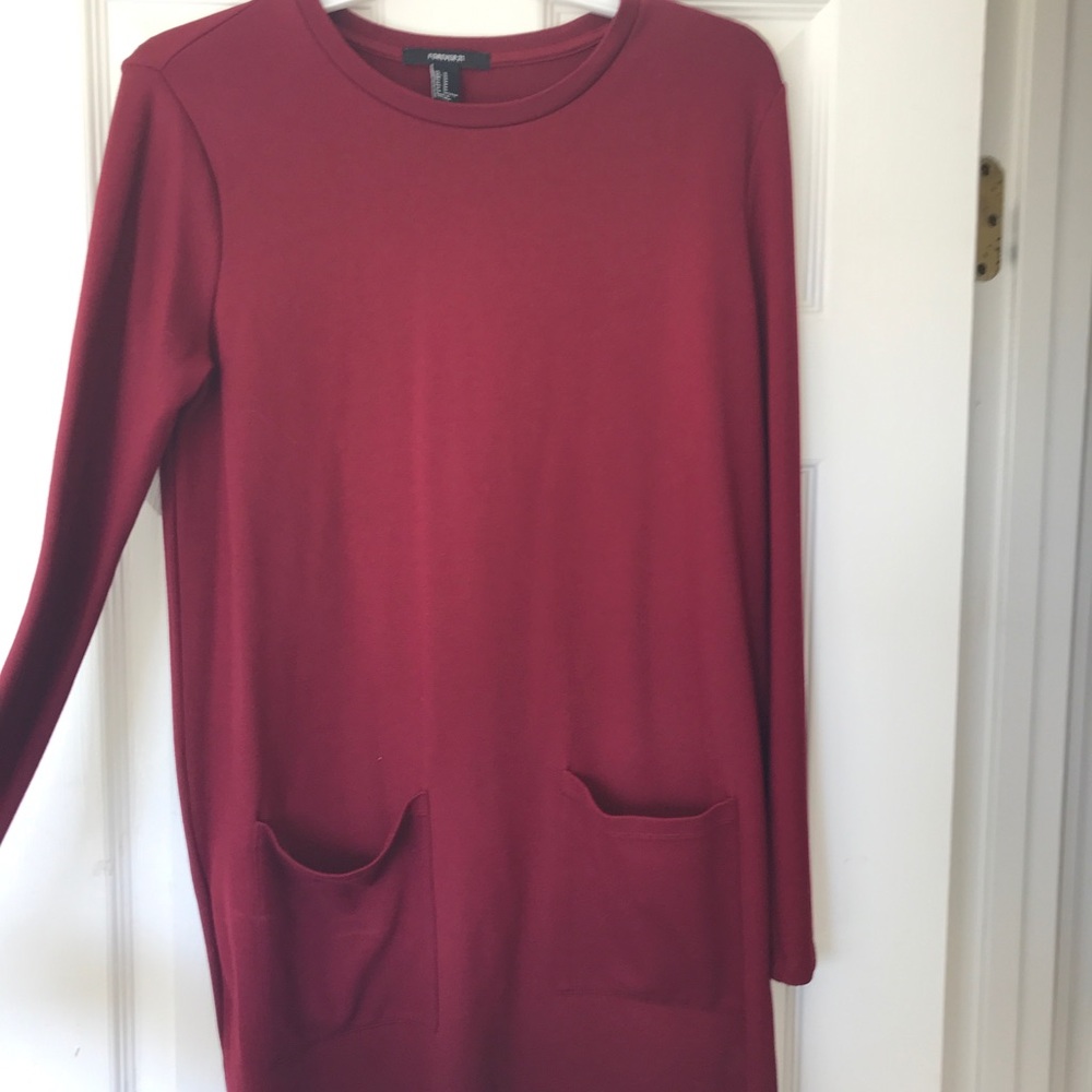 Marroon Forever 21 Dress